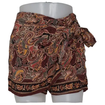Short (Marron, Noir, Jaune, Multicolore) de Zara Viscose