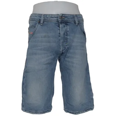 Denim shorts (Blauw) van Diesel Industry Katoen, Elastaan, Lyocell