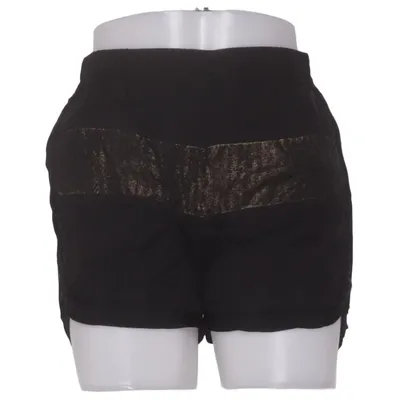 Short (Noir, Or) de 8pm Cupro, Polyuréthane, Viscose