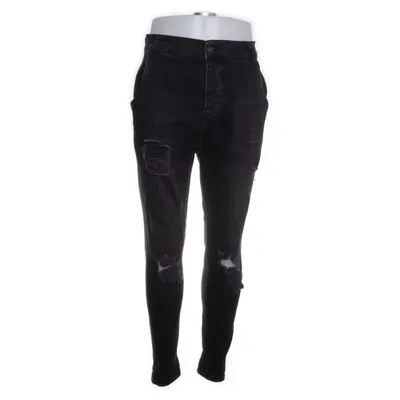 Spijkerbroek (Zwart) van SikSilk Katoen, Elastaan