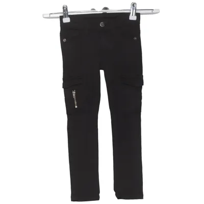 Cargo broek (Zwart) van Uniq Mini Katoen, Elastaan