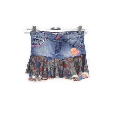 Jeanskjol (Blå, Flerfärgad) från Desigual Bomull, Polyester, Viskos