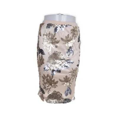 Kjol (Brun, Guldfärgad) från Forever 21 Polyester