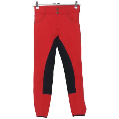 Breeches (Red, Black) from Horse Life Elastane, Polyester, Viscose