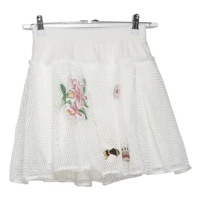 Skirt (White) from Monnalisa Cotton, Elastane, Polyester