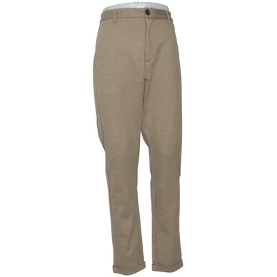 Chinos (Brown) from Lindbergh White Elastane, Polyester, Viscose