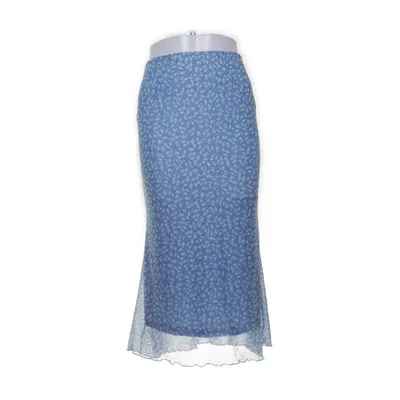 Långkjol (Blå, Vit, Flerfärgad) från Shein Elastan, Polyester