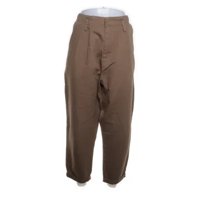 Pants (Brown) from Rabena Cotton, Linen