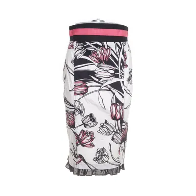 Skirt (White, Multicolored) from Karen Millen Cotton, Elastane, Acetate
