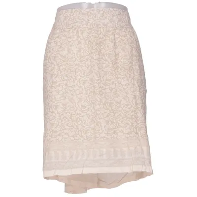 Skirt (Beige, White) from Rabalder Viscose