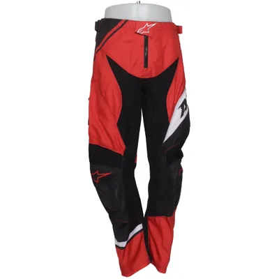 Pantalon de moto (Rouge, Noir, Blanc) de Alpinestars Élasthane, Cuir, Polyester