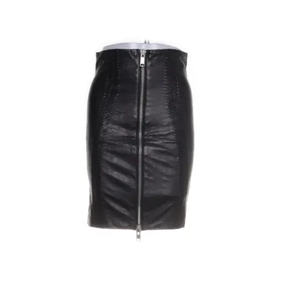 Leren rok (Zwart) van Gestuz Leer, Polyester