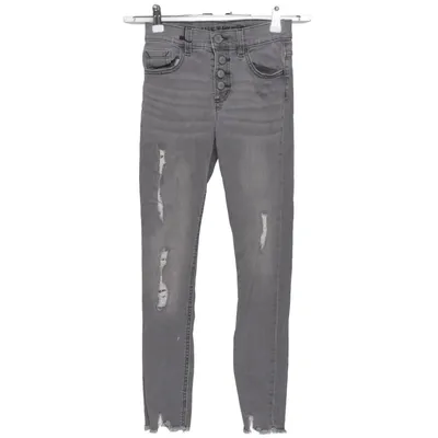 Spijkerbroek (Grijs) van Justice Katoen, Elastaan, Gerecycled polyester