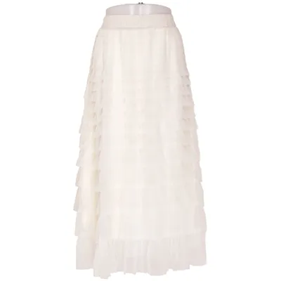 Tulle skirt (Beige) from Remix Elastane, Polyester