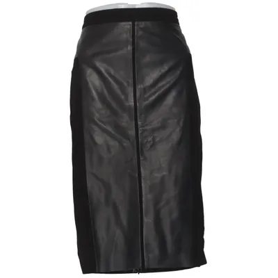 Skirt (Black, Gray) from Benedikte Utzon Leather, Polyester