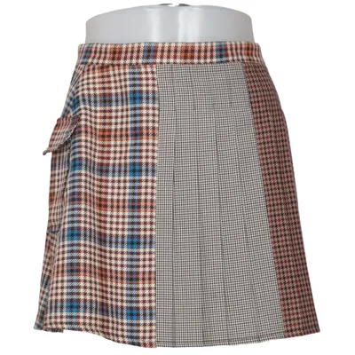 Kjol (Brun, Blå, Flerfärgad) från Urban Outfitters Polyester, Viskos