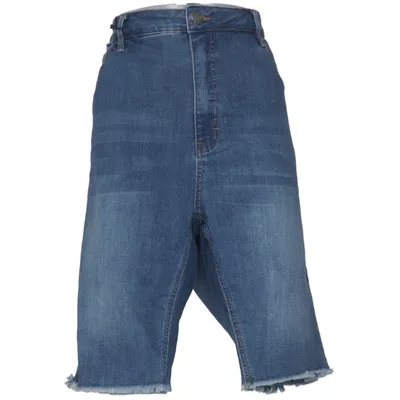 Denim shorts (Blauw) van XLNT by KappAhl Katoen, Elastaan, Polyester, Viscose