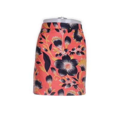 Kjol (Orange, Flerfärgad) från J.Crew Bomull, Linne, Polyester