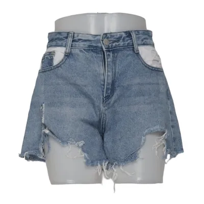 Denim shorts (Denim Bootcut) van Bootcut Katoen, Elastaan