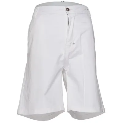 Short (Blanc) de Lawrence Grey Coton, Élasthane