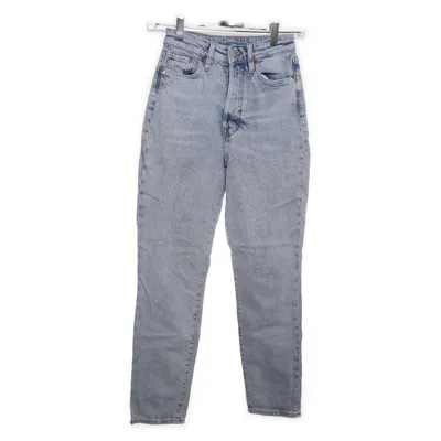 Jeans (Blå) från Mom Jean Bomull, Elastan