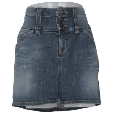 Denim skirt (Blue) from Denim by Lindex Cotton, Elastane