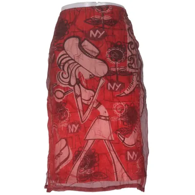 Kjol (Röd, Flerfärgad) från Custo Barcelona Bomull, Polyester