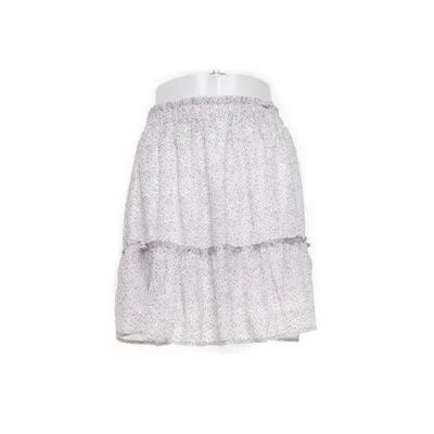 Skirt (White, Multicolored) from Papillonne Elastane, Polyester
