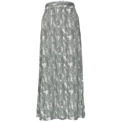 Långkjol (Grön, Vit, Flerfärgad) från Multiblu Elastan, Polyester