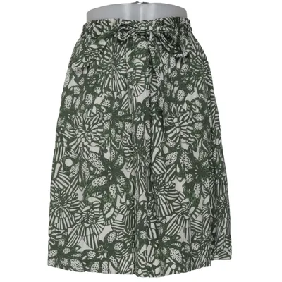 Skirt (Green, White) from H&M Modern Classic Cotton, Elastane