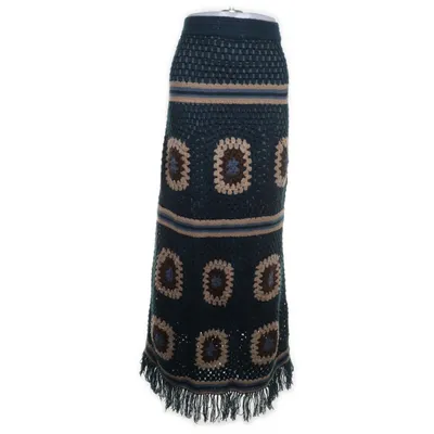 Rok (Blauw, Meerkleurig) van Isla Ibiza Bonita Katoen, Elastaan