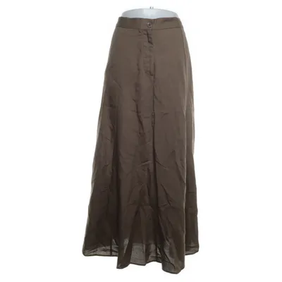 Maxi nederdel (Brun) fra Zara Linned, Lyocell