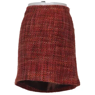 Rok (Rood, Oranje, Meerkleurig) van Antonio Fusco Elastaan, Wol