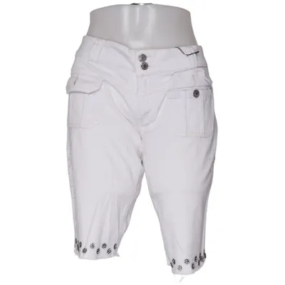 Denim shorts (White) from Karma Cotton, Elastane