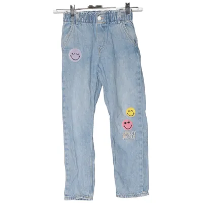 Jeans (RELAXED FIT ADJUSTABLE WAIST TAPERED LEG) fra H&M Bomuld