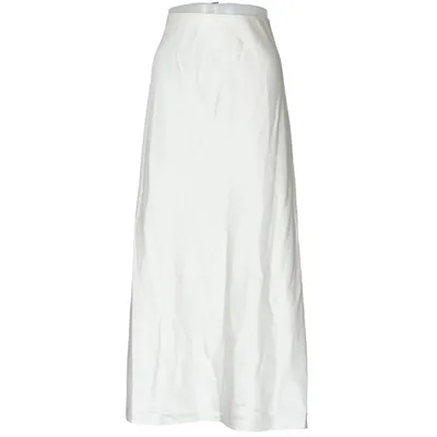 Nederdel (Hvid) fra H&M Linned, Polyester, Viscose