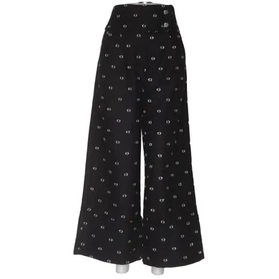 Palazzo broek (Zwart, Wit) van Diamonds Acryl, Katoen, Nylon, Polyester, Viscose, Wol