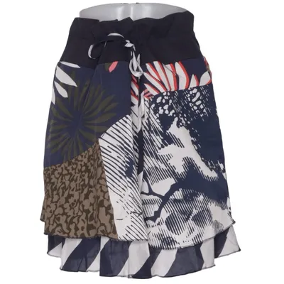 Skirt (Blue, White, Multicolored) from Dept Bamboo, Cotton, Polyester, Viscose