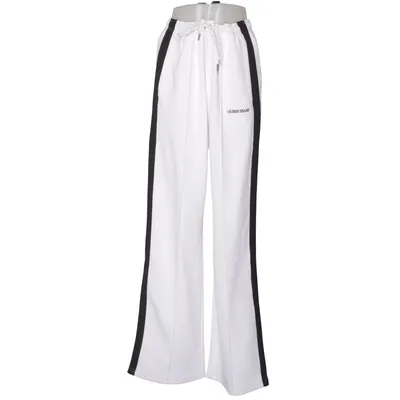 Pantalon de jogging (Blanc, Noir) de Guess Jeans Élasthane, Polyester