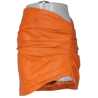 Skirt (Orange) from Camila Coelho Elastane, Leather, Polyester