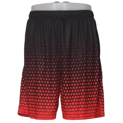 Trainingsshorts (Zwart, Rood) van Sports Polyester
