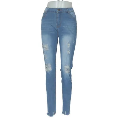 Jeans (Blue) from Femme Luxe Cotton, Polyester