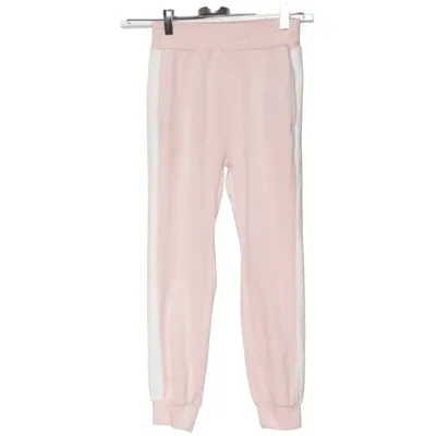 Sweatpants (Pink, White) from Lindex Kids Elastane, Polyester