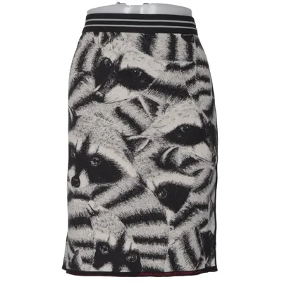 Rock (Schwarz, Weiß) von Marc Cain Kaschmir, Baumwolle, Polyester, Seide, Wolle