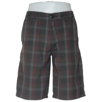 Shorts (Gray, Red) from Quiksilver Polyester, Viscose