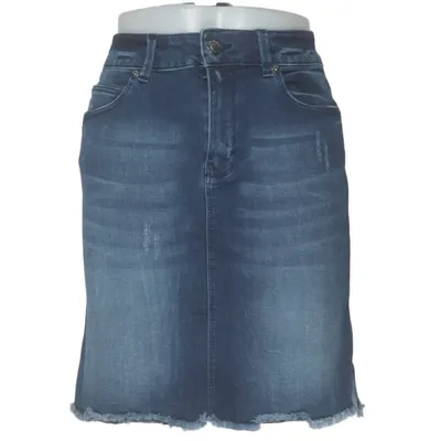 Jeanskjol (Blå) från Two Angels Bomull, Elastan, Polyester