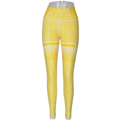 Sports tights (Yellow, White) from Gavelo Elastane, Polyester
