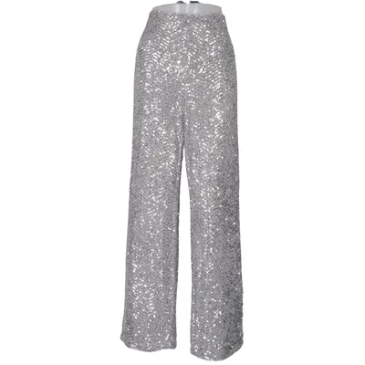 Broek (Grijs, Zilver) van H&M Polyester, Elastaan