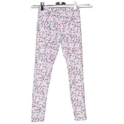 Leggings (White, Multicolored) from Kids Cotton, Elastane