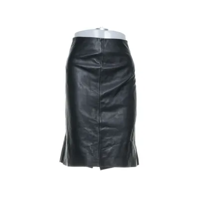 Lædernederdel (Sort) fra Minus Elastan, Læder, Polyester, Viscose
